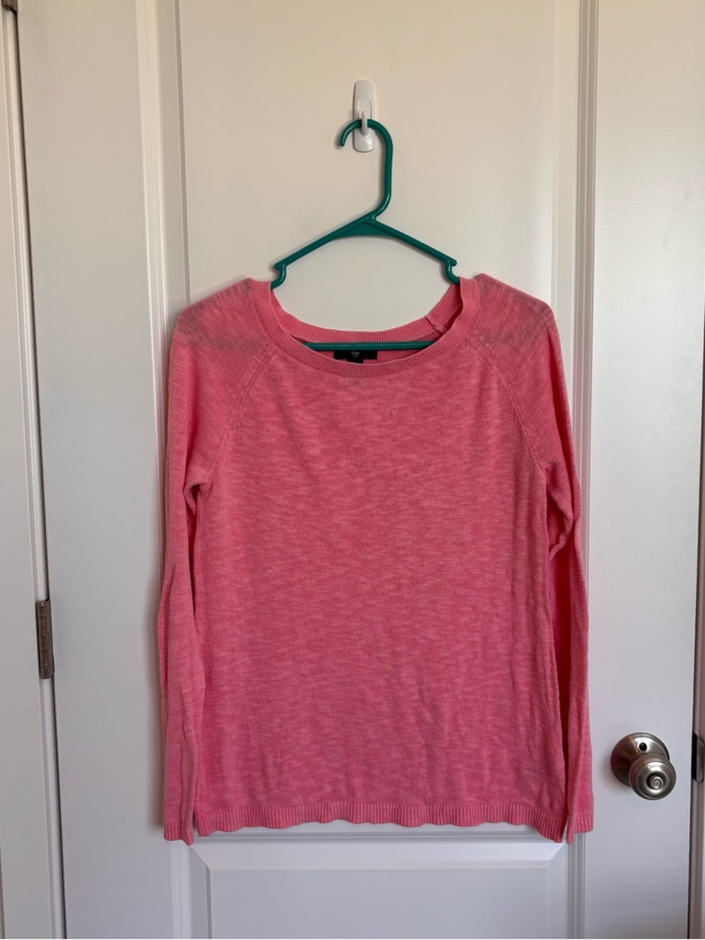 Gap Knit Pink Crewneck Sweater